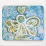 Golden Blue Angel Mousepad