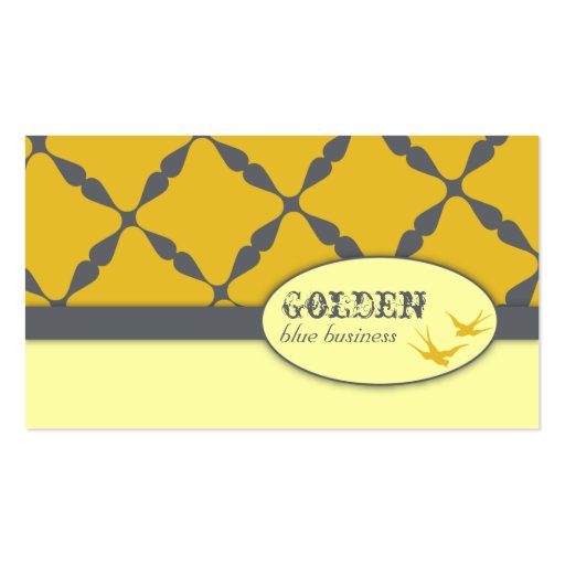Golden Blue Business Cards