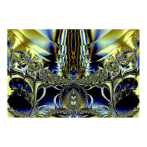 Golden Blue Temple posters