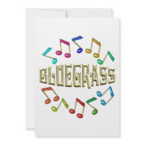 GOLDEN BLUEGRASS PERSONALIZED INVITATION