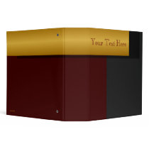 Golden Border Avery Binder