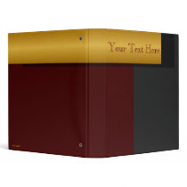Golden Border Avery Binder