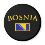 Golden Bosnia Magnets