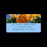 Golden Bougainvillea Return Address Label