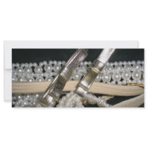 Golden Bows and Pearls Full Color Rack Card