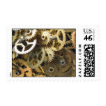 Golden Brass Gears - Steampunk Delivery! Stamps