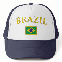 Golden Brazil hats by boldhumor Golden Brazil hats
