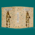Golden Bronze Giraffes Retro Album binders