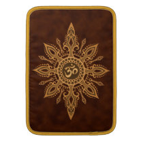 Golden Brown Aum Star Sleeves For MacBook Air at Zazzle