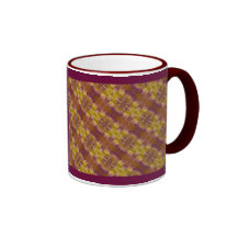 Golden Brown Burgundy Abstract Photographic Print Mug