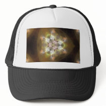 Golden Brown Glow Kaleidoscope Art 2 hats