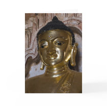 Golden Buddha • Greeting Card by SabineSt Golden Buddha • Greeting Card