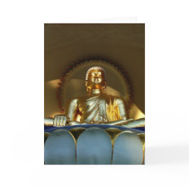 Golden Buddha Greeting Cards by patenaudephotography Golden Buddha Greeting Cards