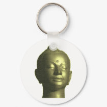 Golden buddha key chain keychains