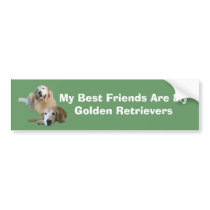 Golden Buddies Bumper Sticker bumper stickers
