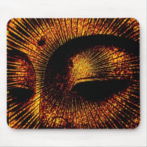 Golden Burst Texture Buddha Mousepad mousepad