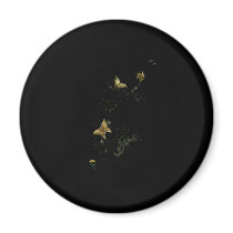 Golden Butterflies magnets by Flynn_the_Cat Golden Butterflies magnets