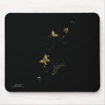 Golden Butterflies mousepads by Flynn_the_Cat Golden Butterflies mousepads