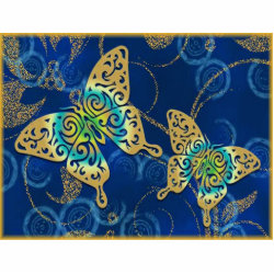 Golden Butterflies photosculpture