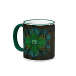 Golden Butterfly green EBSQ Art  Mug