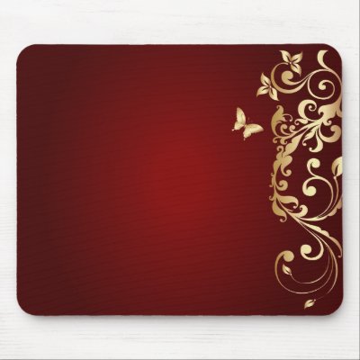 Golden Butterfly Mousepads by satelliteg