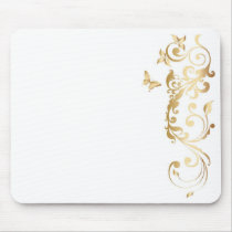 Golden Butterfly mousepads by satelliteg Golden Butterfly mousepads