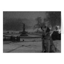 Golden by Bethesda Fountain-Central Park Card