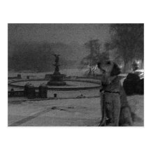 Golden by Bethesda Fountain-Central Park Postcard