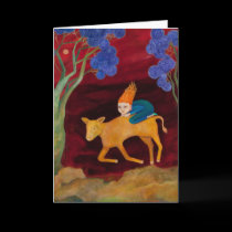 Golden Calf 2 Holiday Card cards