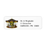 Golden Carousel Return Address Labels