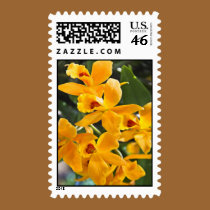 Golden Cattleya stamps