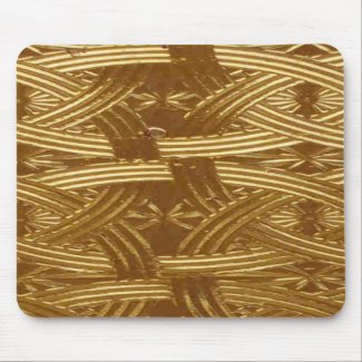 Golden Celtic Knot in Stained Glass mousepad