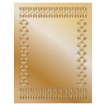 Golden certificate with intricate border custom letterhead