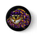 Golden Cheshire Cat Button