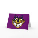 Golden Cheshire Cat Greeting Card