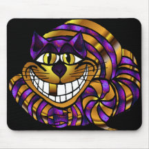 Golden Cheshire Cat Mousepad