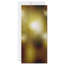Golden Christmas Background Rack Card