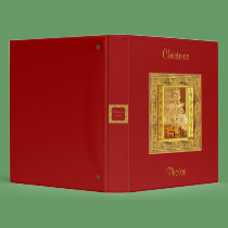 Golden Christmas Binder by elenaind Golden Christmas Binder