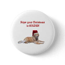 Golden Christmas buttons