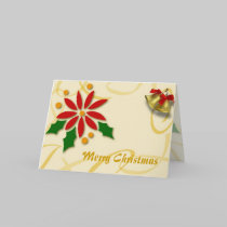 Golden Christmas Card by elenaind Golden Christmas Card