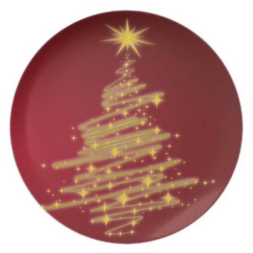 golden christmas tree dinner plate zazzle golden christmas tree dinner plate zazzle