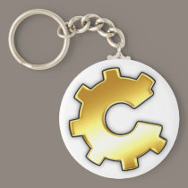 Golden CoG Logo keychains