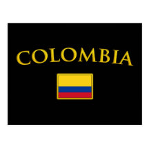 Golden Colombia Postcard