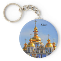 Golden copes of in cathedral in Kiev, Kiev Key Chain