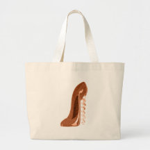 Golden Corkscrew Stiletto Shoe Bag