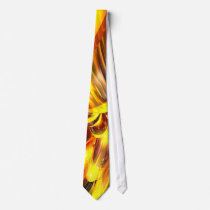 Golden Cosmos Abstract Tie by alexanderbutler Golden Cosmos Abstract Tie