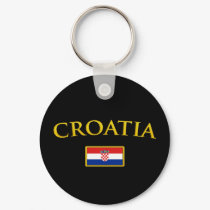 Golden Croatia keychains