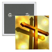 Golden Cross Square Pin
