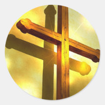 Golden Cross Stickers