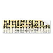 Golden Crosses Bumper Sticker